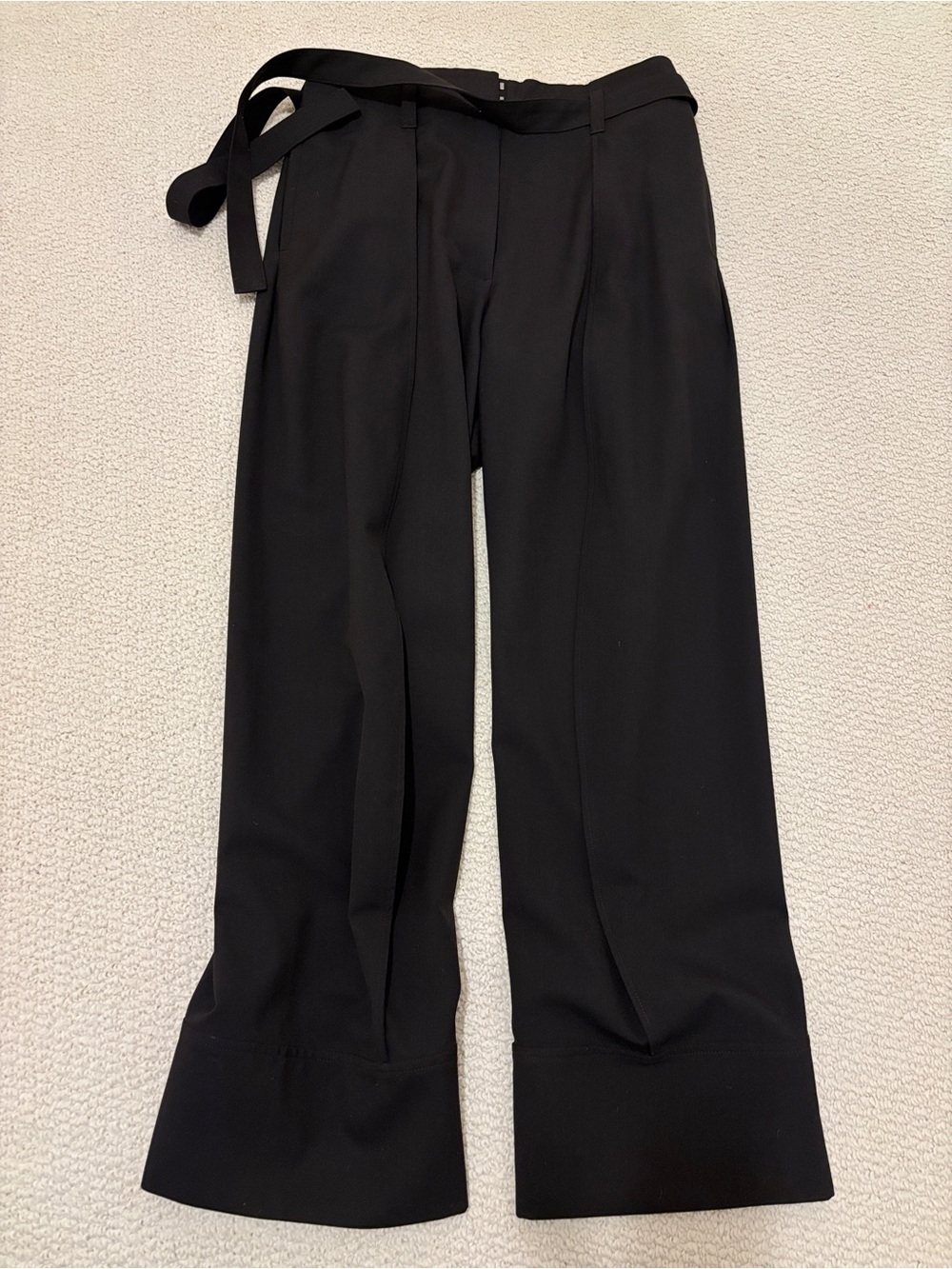 COS wide leg trouser dark brown